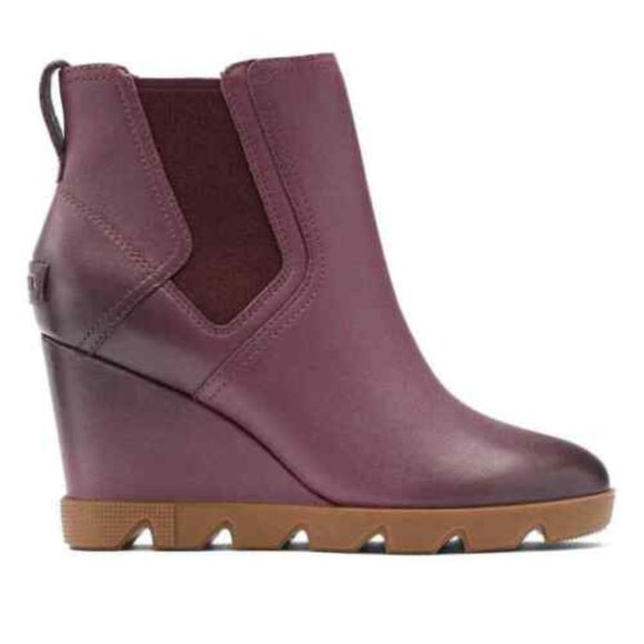 Sorel Shoes - NWT - Sorel Women's Joan Uptown Wedge Heel Chelsea Boot Leather Upper Ice Wine